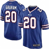Nike Men & Women & Youth Bills #20 Graham Blue Team Color Game Jersey,baseball caps,new era cap wholesale,wholesale hats